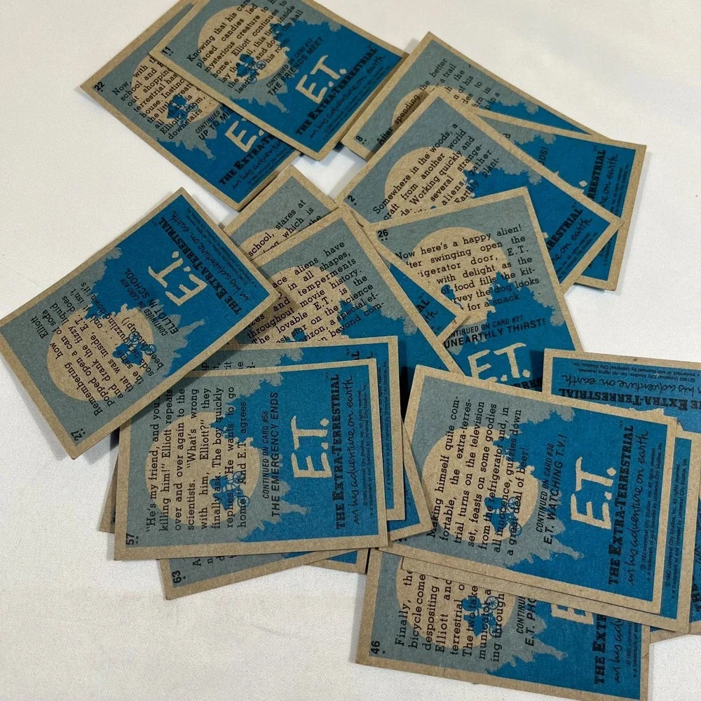 1982‎ Topps ET The Extra Terrestrial Vintage Trading Card Lot 19 Cards 80s Movie